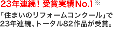 23年連続!受賞実績No.1